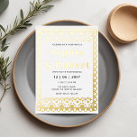Mexicaanse Fiesta Papel Picado Boho Wedding Folie Uitnodiging<br><div class="desc">Mexicaanse Fiesta Papel Picado Boho Huwelijksuitnodiging</div>