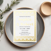 Mexicaanse Fiesta Papel Picado Boho Wedding Folie Uitnodiging