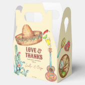 Mexicaanse fiesta-partij op maat bedankdoosjes (Geopend)