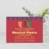 Mexicaanse Fiesta Party Kaart (Staand voorkant)