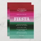 Mexicaanse Fiesta Party Kaart (Voorkant / Achterkant)