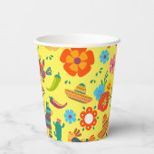 Mexicaanse Fiesta Party Papieren Bekers (Achterkant)