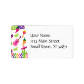 Mexicaanse Fiesta Party Sombrero Saguaro Limoen Pe Etiket (Voorkant)