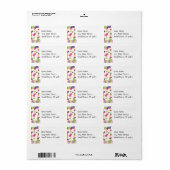 Mexicaanse Fiesta Party Sombrero Saguaro Limoen Pe Etiket (Full Sheet)