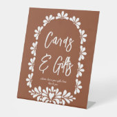 Mexicaanse fiesta party terracotta talavera gesche reclamebord met voetstuk (Voorkant)