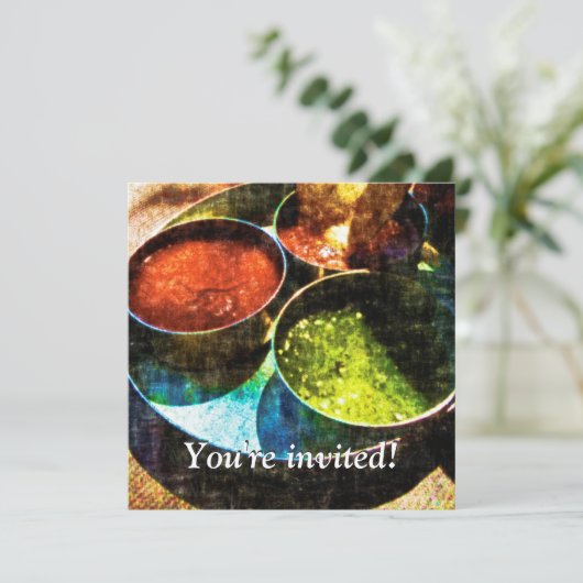 Mexicaanse Fiesta Party Uitnodiging (Staand voorkant)