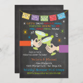 Mexicaanse Fiesta repetitie Diner CUSTOM Kaart (Voorkant / Achterkant)