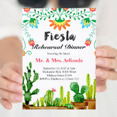 Mexicaanse Fiesta repetitie diner uitnodiging