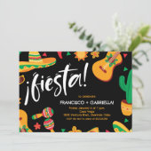 Mexicaanse Fiesta repetitie diner uitnodiging (Staand voorkant)