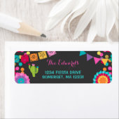 Mexicaanse Fiesta retour adreslabels Fiesta Party Etiket (Insitu)