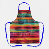 Mexicaanse Fiesta Serape Dekbed Waterverf Schort (Voorkant)