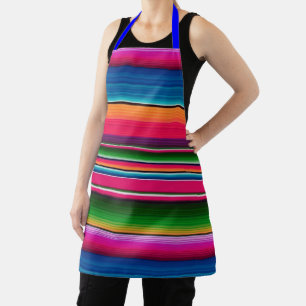 Mexicaanse Fiesta Serape Deken Gestreept Kleurig Schort
