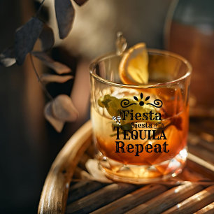 Mexicaanse Fiesta siesta tequilt Bruiden bachelore Whisky Glas