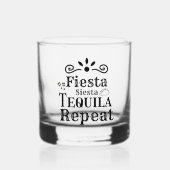 Mexicaanse Fiesta siesta tequilt Bruiden bachelore Whisky Glas (Voorkant)