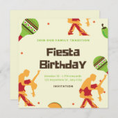 Mexicaanse Fiesta Spaans dansespaar geboortedag Kaart (Voorkant / Achterkant)