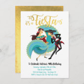 Mexicaanse Fiesta Spaans dansespaar geboortedag Kaart (Voorkant / Achterkant)