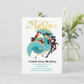 Mexicaanse Fiesta Spaans dansespaar geboortedag Kaart (Staand voorkant)