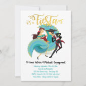 Mexicaanse Fiesta Spaanse Dansers Uitnodiging (Voorkant)