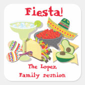 Mexicaanse Fiesta sticker labels (Voorkant)
