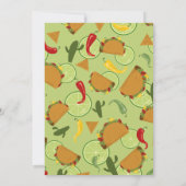 Mexicaanse fiesta taco baby shower advies spel kaart (Achterkant)