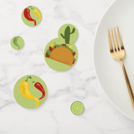 Mexicaanse fiesta taco baby shower confetti