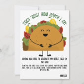 Mexicaanse fiesta taco baby shower dank u bedankkaart (Voorkant)