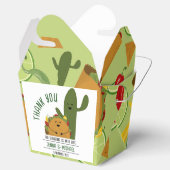 Mexicaanse fiesta taco koppels baby shower bedankdoosjes (Geopend)