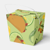 Mexicaanse fiesta taco koppels baby shower bedankdoosjes (Achterkant)