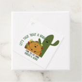 Mexicaanse fiesta taco koppels baby shower bedankjes labels (In situ)