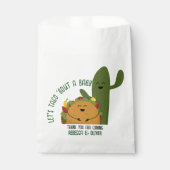 Mexicaanse fiesta taco koppels baby shower bedankzakje (Voorkant)