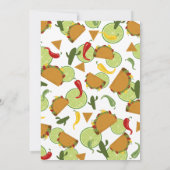 Mexicaanse fiesta taco koppels baby shower dank u bedankkaart (Achterkant)