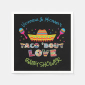 Mexicaanse Fiesta taco over de douche van de liefd Servet (Voorkant)