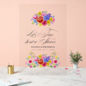 Mexicaanse Fiesta Taco 'over Love Shower Welkom Acryl Bord (Huwelijk)