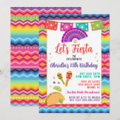 Mexicaanse Fiesta Taco Party Kaart (Voorkant / Achterkant)