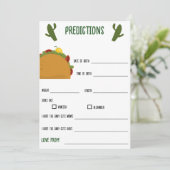 Mexicaanse Fiesta Taco voorspellingen voor baby sp Kaart (Staand voorkant)