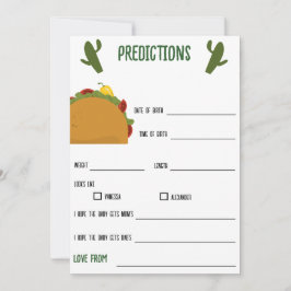 Mexicaanse Fiesta Taco voorspellingen voor baby sp Kaart