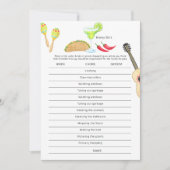 Mexicaanse Fiesta Taco's over het spel Love Honey  Kaart (Voorkant)