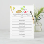 Mexicaanse Fiesta Taco's over het spel Love Honey  Kaart (Staand voorkant)