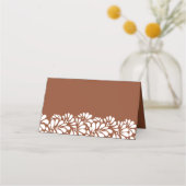 Mexicaanse fiesta talavera bruiloft terracotta boh plaatskaartje (Achterkant)