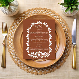 Mexicaanse fiesta talavera terracotta boho kaart