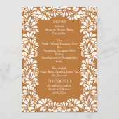 Mexicaanse fiesta talavera terracotta menu (Achterkant)