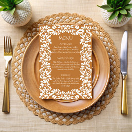 Mexicaanse fiesta talavera terracotta menu