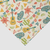 Mexicaanse Fiesta Verjaardag Patroon Tissuepapier (Detail)