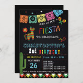 MEXICAANSE FIESTA VERJAARDAG UITNODIGING | FEESTJE (Voorkant / Achterkant)