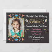 Mexicaanse Fiesta Verjaardagsfeest Gouden Glitter  Kaart (Voorkant)