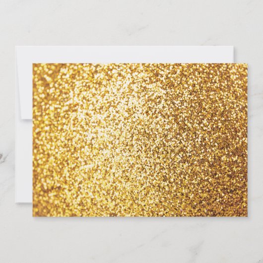 Mexicaanse Fiesta Verjaardagsfeest Gouden Glitter  Kaart (Achterkant)