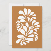 Mexicaanse fiesta verjaardagsfeest terracotta tala kaart (Achterkant)