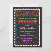 Mexicaanse Fiesta Verjaardagsfeest Uitnodiging (Voorkant)