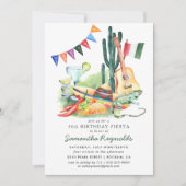 Mexicaanse Fiesta Verjaardagsfeest Uitnodiging (Voorkant)