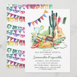 Mexicaanse Fiesta Verjaardagsfeest Uitnodiging